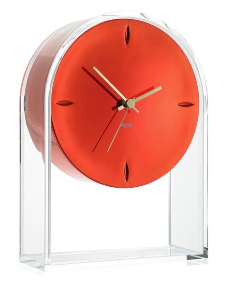 Zegar stołowy Air Du Temps kryształowo-czerwony Kartell