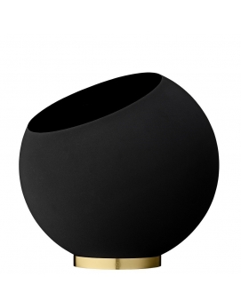 Donica Globe L Ø 37 cm czarna AYTM