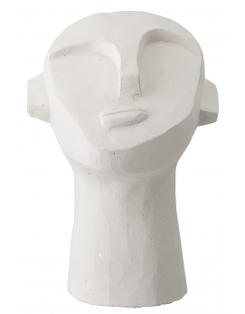 Dekoracja - rzeźba głowy biała Bloomingville