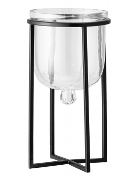 Doniczka szklana 16 cm na stojaku Bloomingville