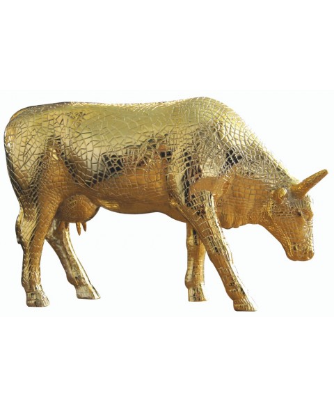 Figurka L Mira Moo Gold Cow Parade