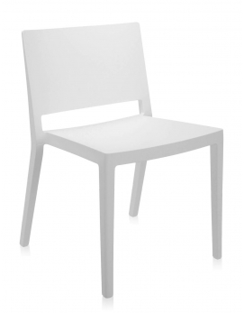 Krzesło Lizz biały matowy Kartell