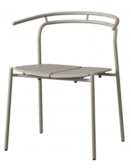 Krzesło metalowe Novo taupe AYTM