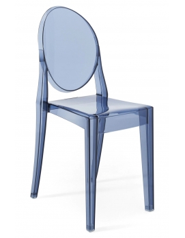 Krzesło Victoria Ghost błękitne Kartell