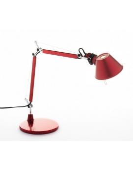 Lampa biurkowa Tolomeo Micro czerwona ARTEMIDE