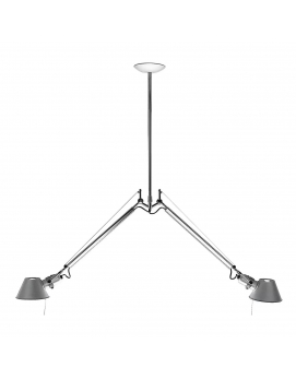 Lampa wisząca TOLOMEO srebrna szer.150 cm ARTEMIDE