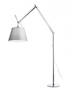 Lampa podłogowa TOLOMEO MEGA z włącznikiem on/off srebrna śr.36 cm ARTEMIDE