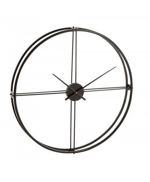 Zegar Round czarny ∅ 80 cm J-Line