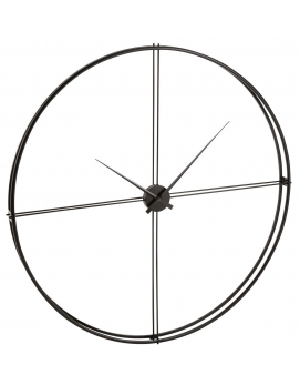 Zegar Round czarny ∅ 129 cm J-Line