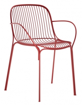 Krzesło z podłokietnikami Hiray rdzawe Kartell