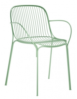 Krzesło z podłokietnikami Hiray zielone Kartell
