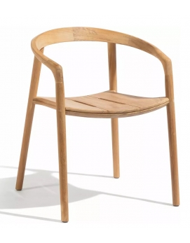Krzesło outdoorowe Solid teak natural Manutti