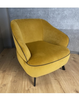 Fotel Damen C219  Natuzzi Editions żółty welur