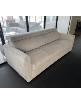 Sofa z funkcją spania Piacevole C161 beżowa tkanina  Natuzzi Editions