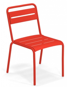 Krzesło STAR 1361 aluminium czerwony EMU