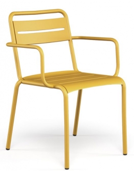 Krzesło STAR 1362 aluminium żółty EMU