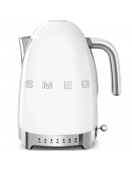 Czajnik elektryczny biały z regulacją temperatury 50's Style SMEG
