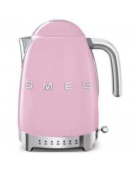 Czajnik elektryczny różowy z regulacją temperatury 50's Style SMEG