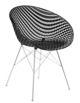 Krzesło SMATRIK Kartell czarny/chrom Matrix