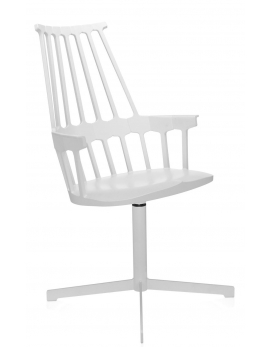Krzesło COMBACK obrotowe białe KARTELL