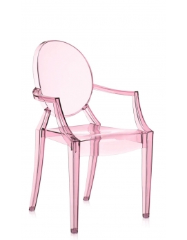 Krzesło dziecięce Lou Lou Ghost różowe Kartell
